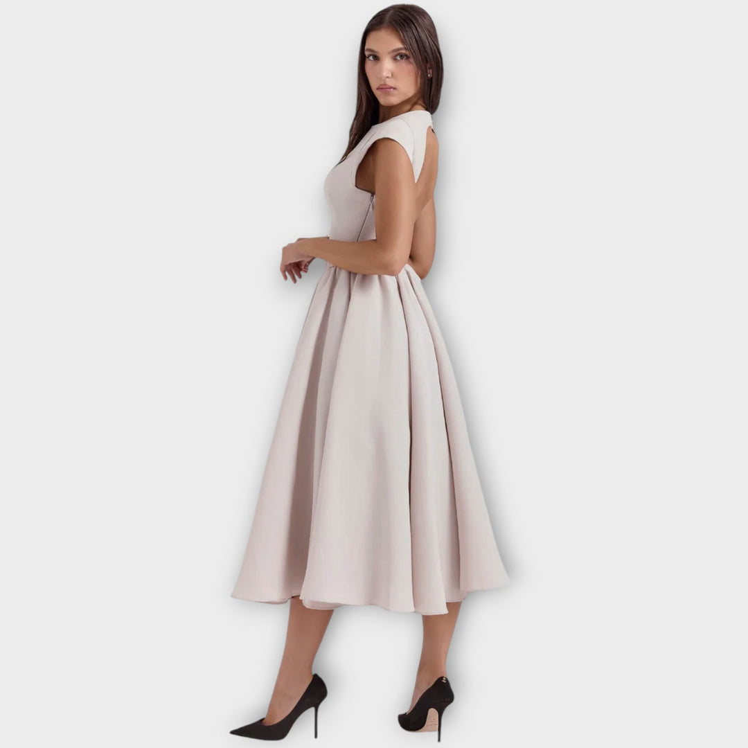 Victoria - Stylish Midi Dress