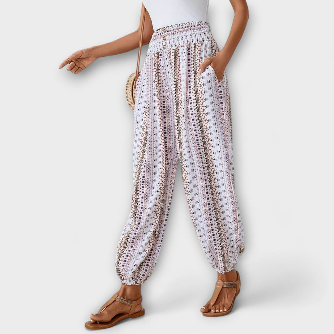 Pants with Ethnic Print