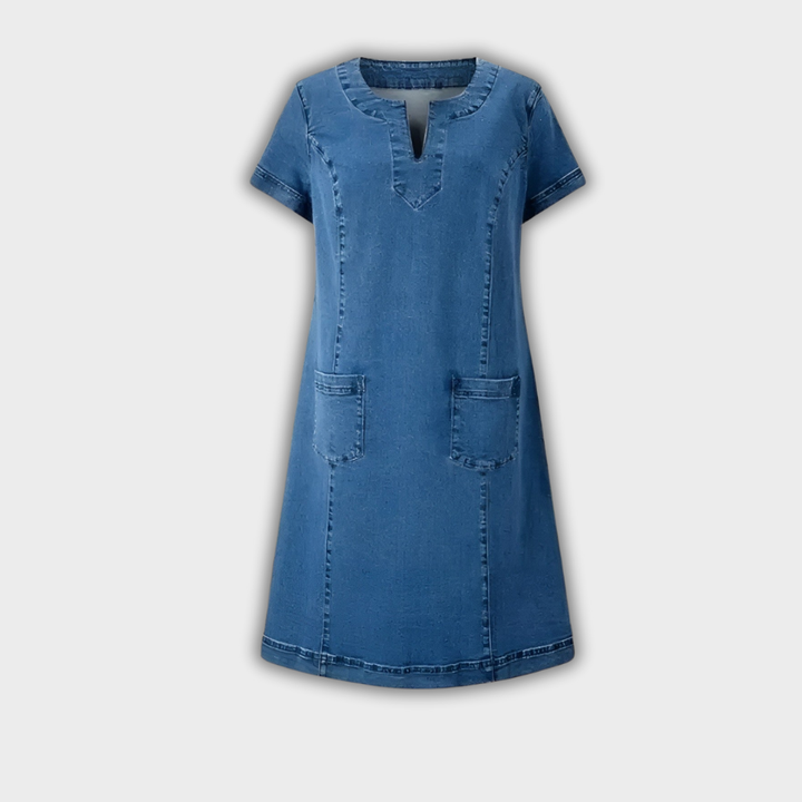 Julia | Stylish Denim Dress with Pocket