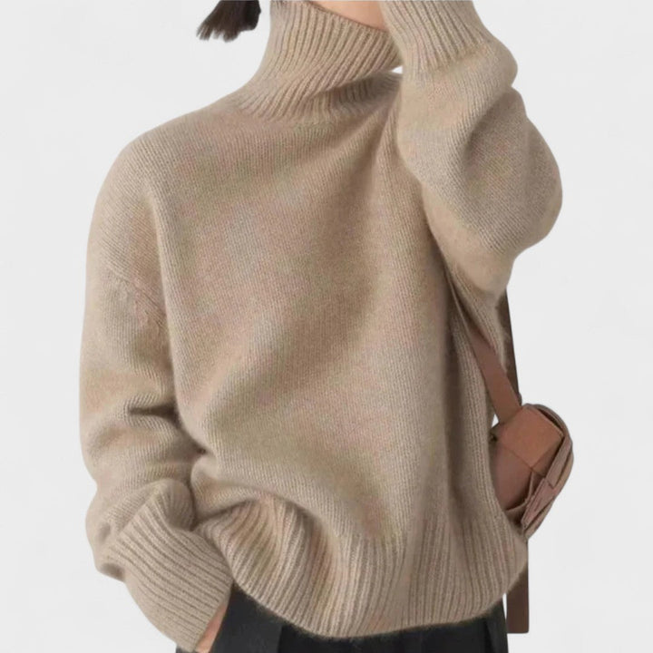 Edith | High Collar Cashmere Jumper