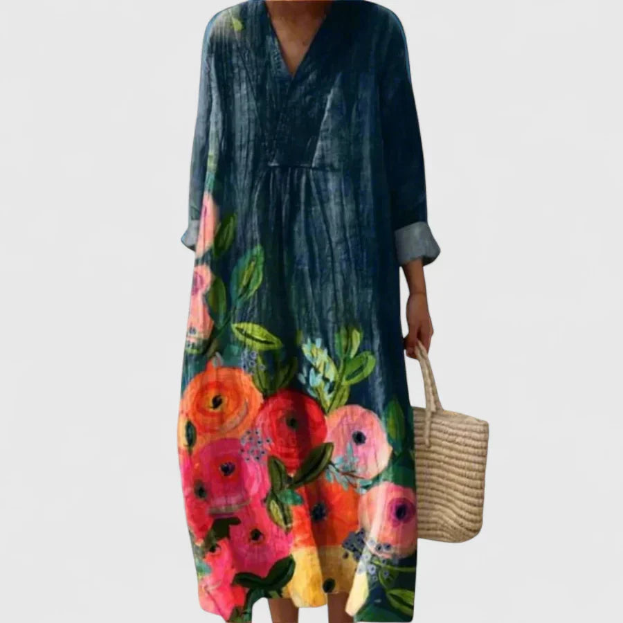 Ocean Blue Floral / 3XL