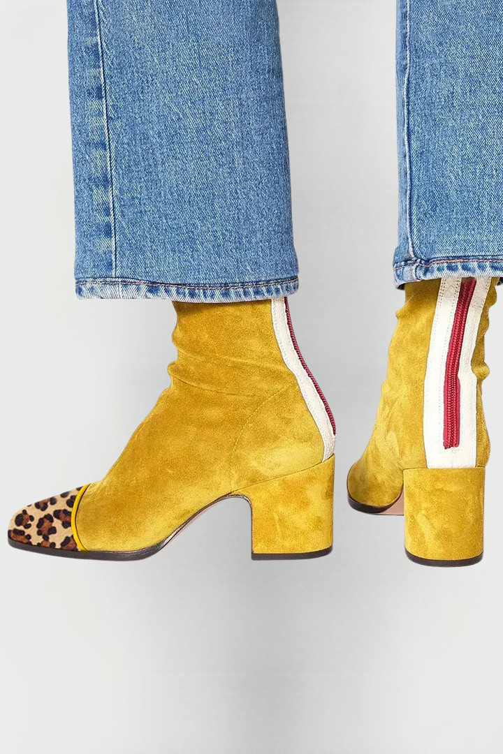 Helen | Retro Block-Heel Ankle Boots