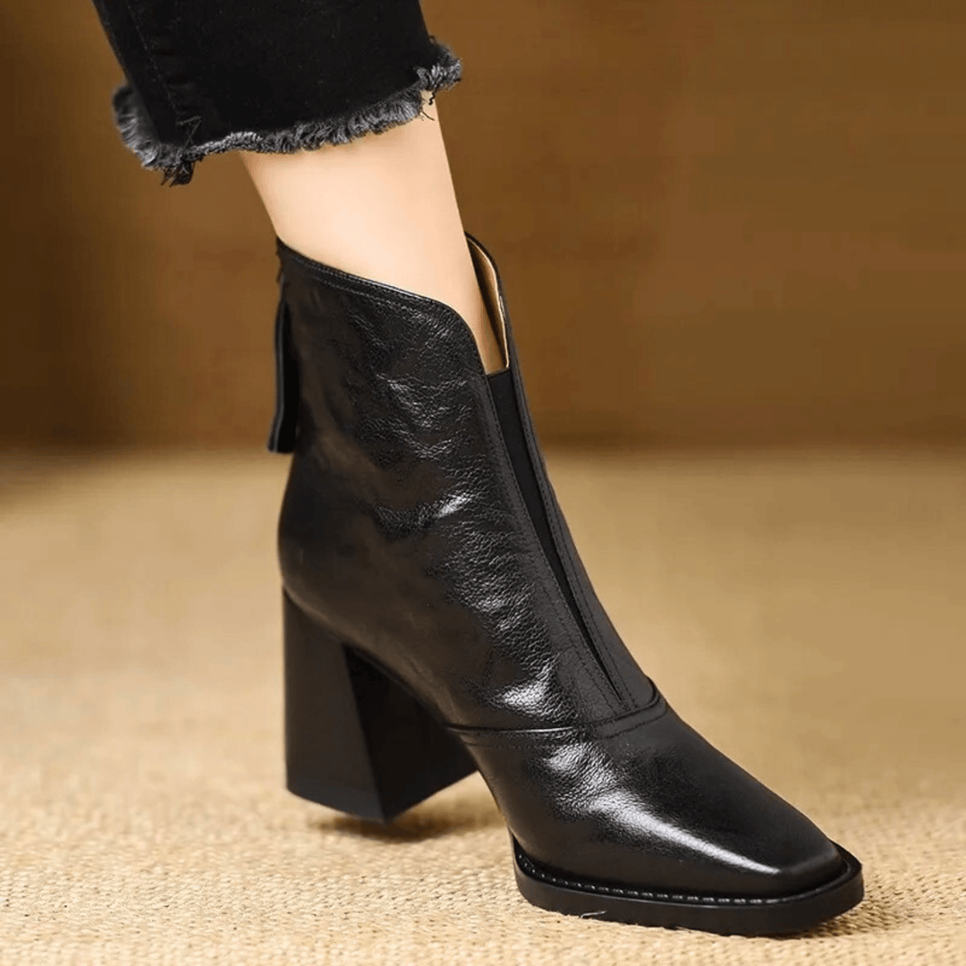 Harper | Elegant Block-Heel Ankle Boots
